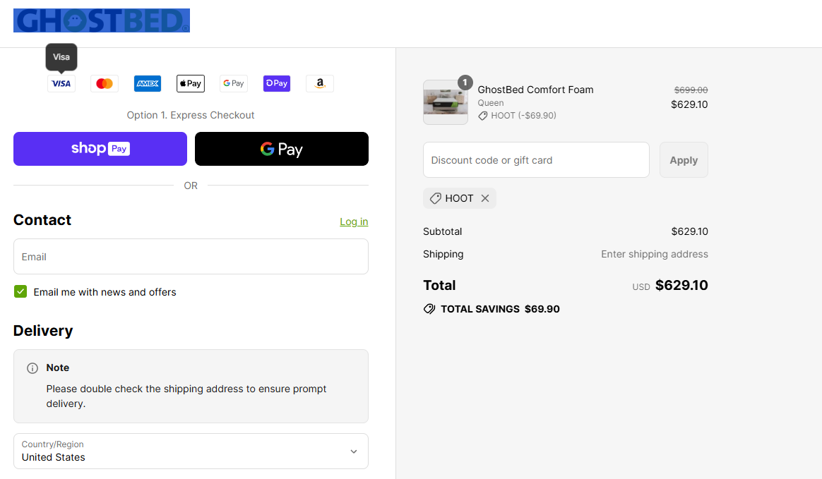 Coupon proof HOOT