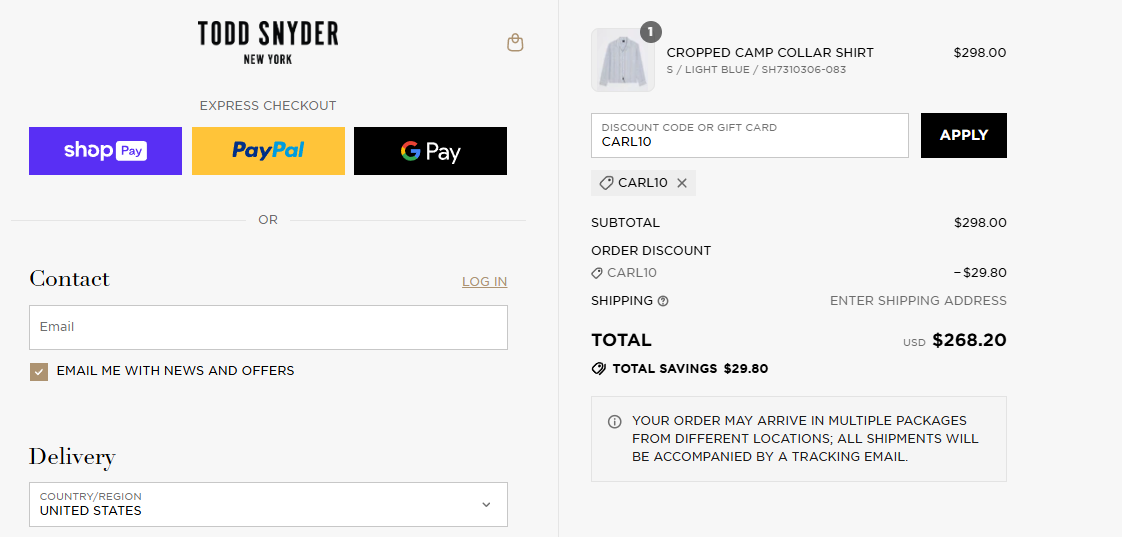 Coupon proof CARL10