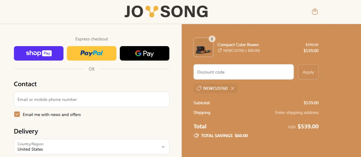 Coupon proof NEWCUST60