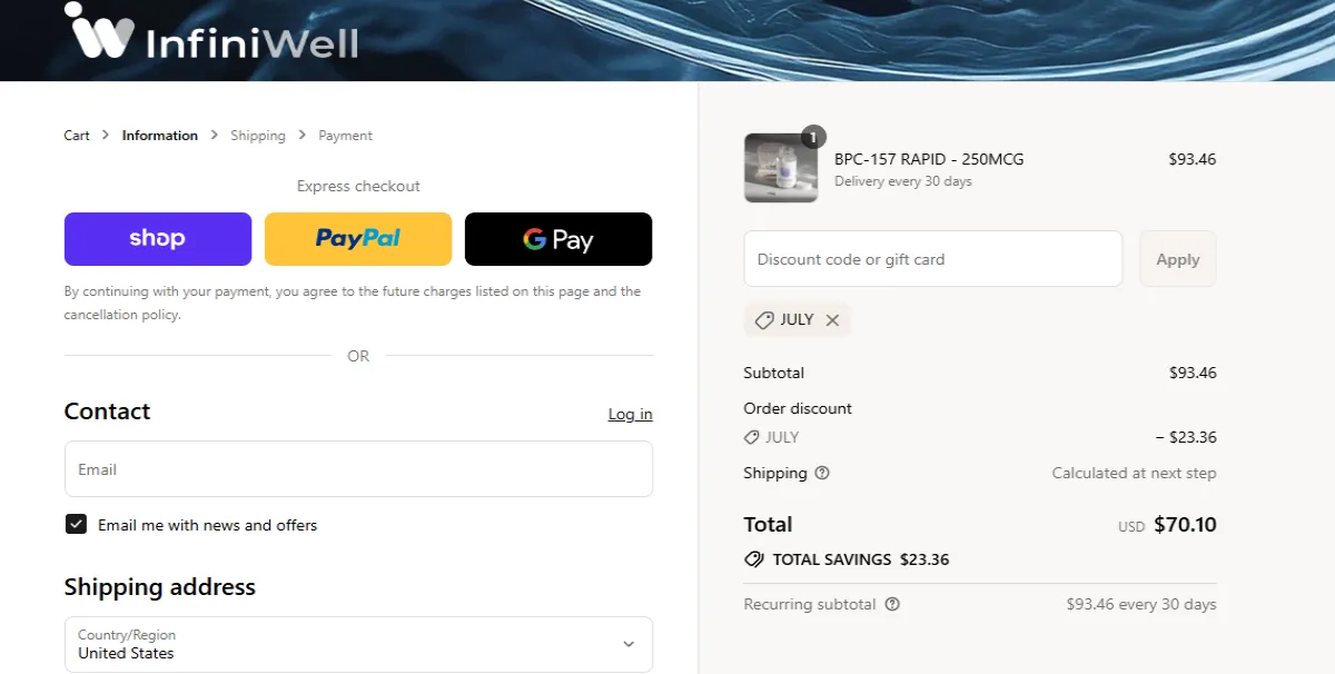 Coupon proof JULY