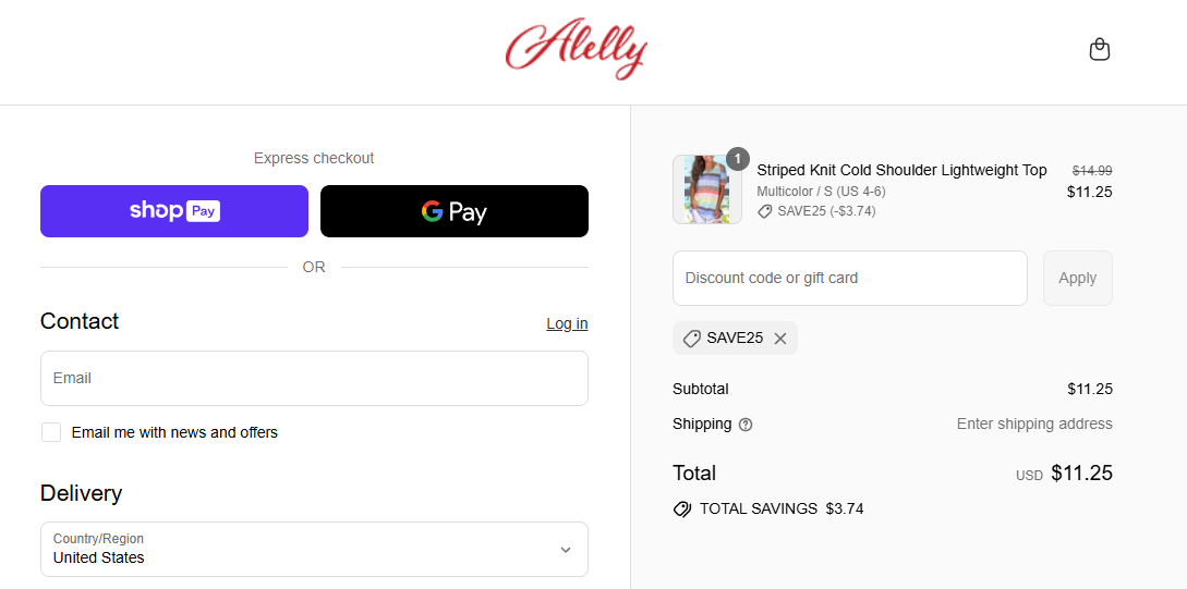 Coupon proof SAVE25
