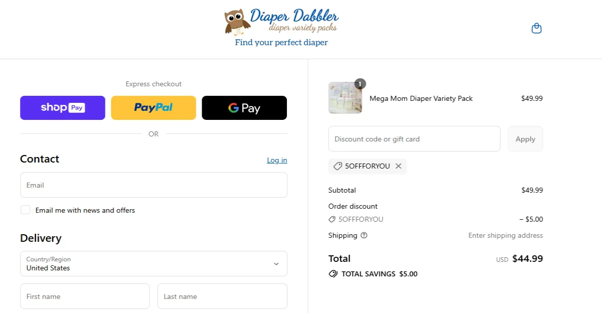 Coupon proof 5OFFFORYOU