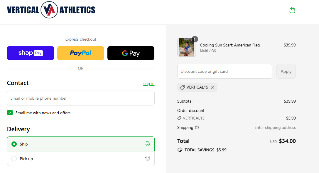 Coupon proof VERTICAL15