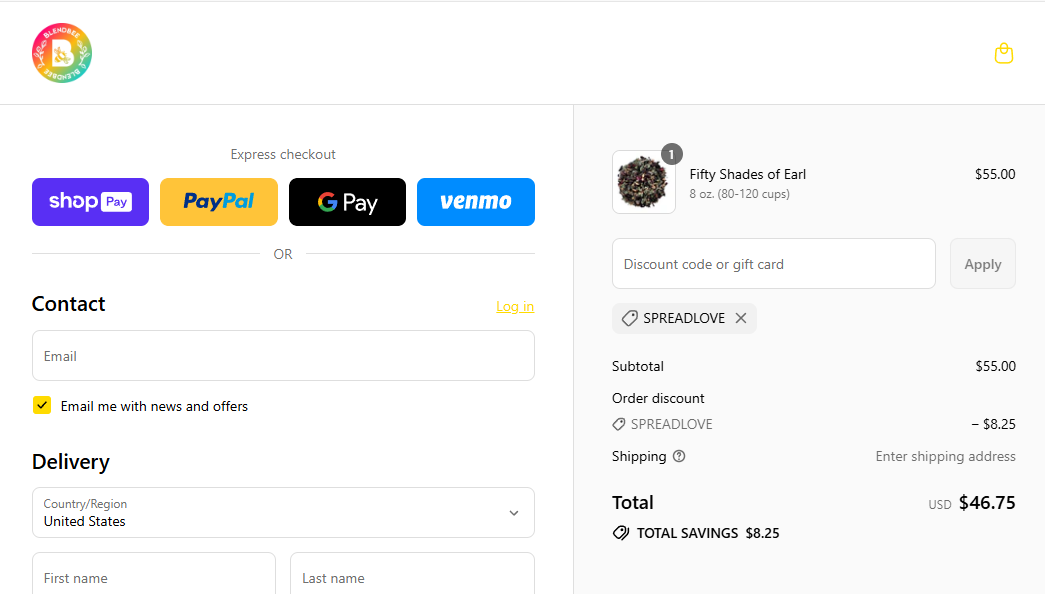 Coupon proof SPREADLOVE