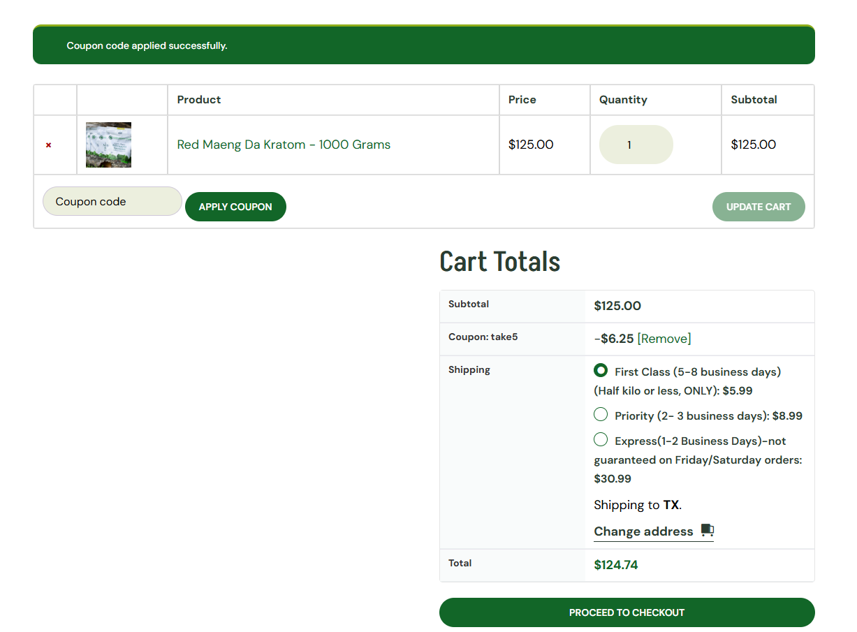Coupon proof take5