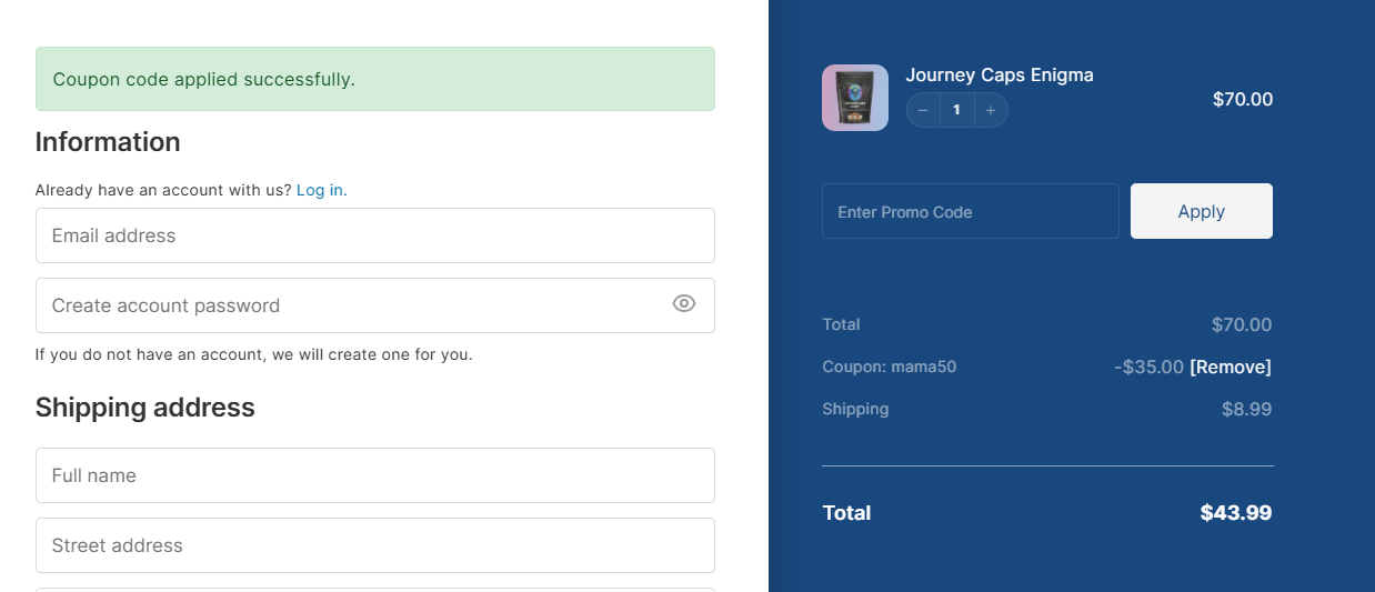 Coupon proof mama50