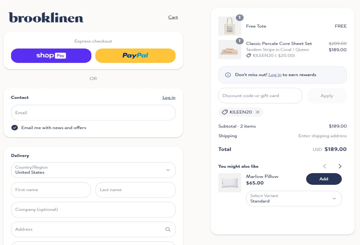 Coupon proof KILEEN20