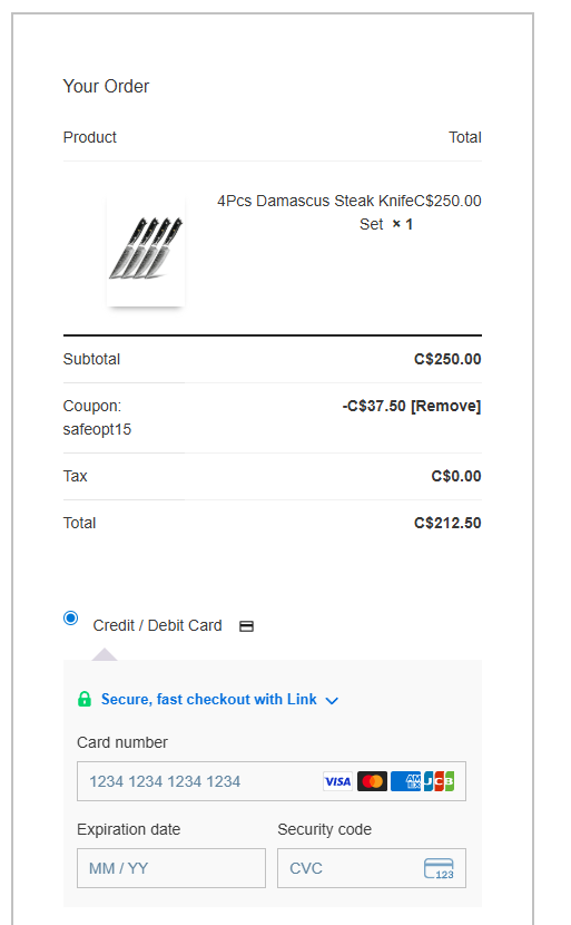 Coupon proof safeopt15