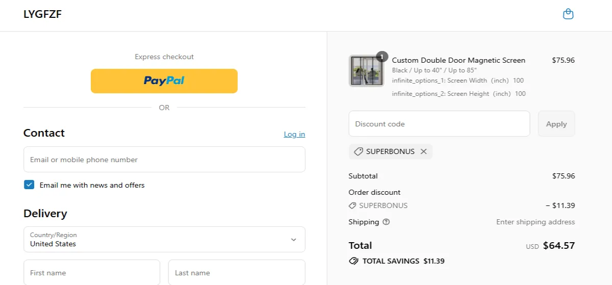 Coupon proof SUPERBONUS