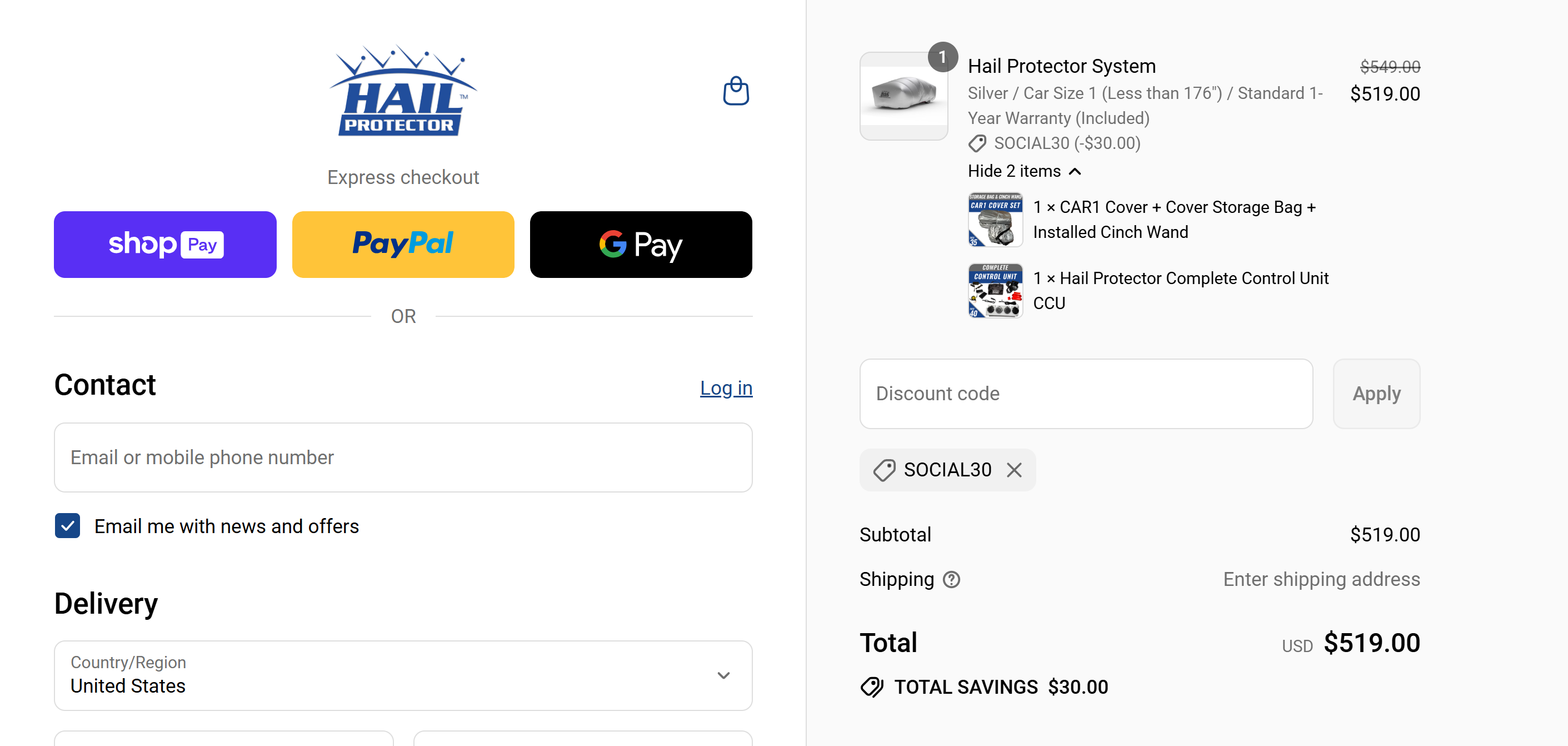 Coupon proof SOCIAL30