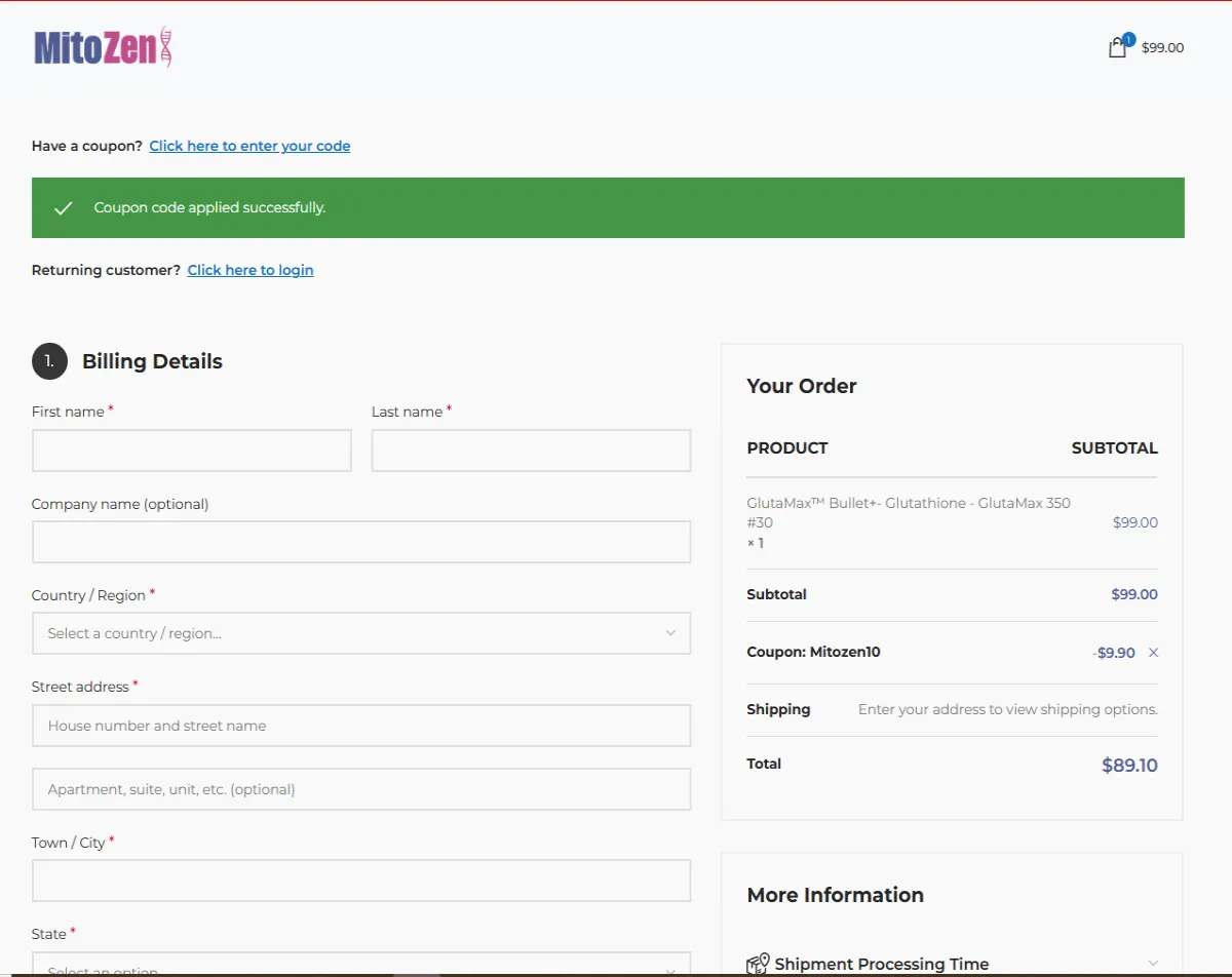 Coupon proof Mitozen10
