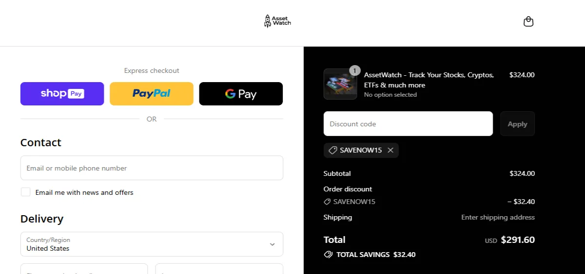 Coupon proof SAVENOW15