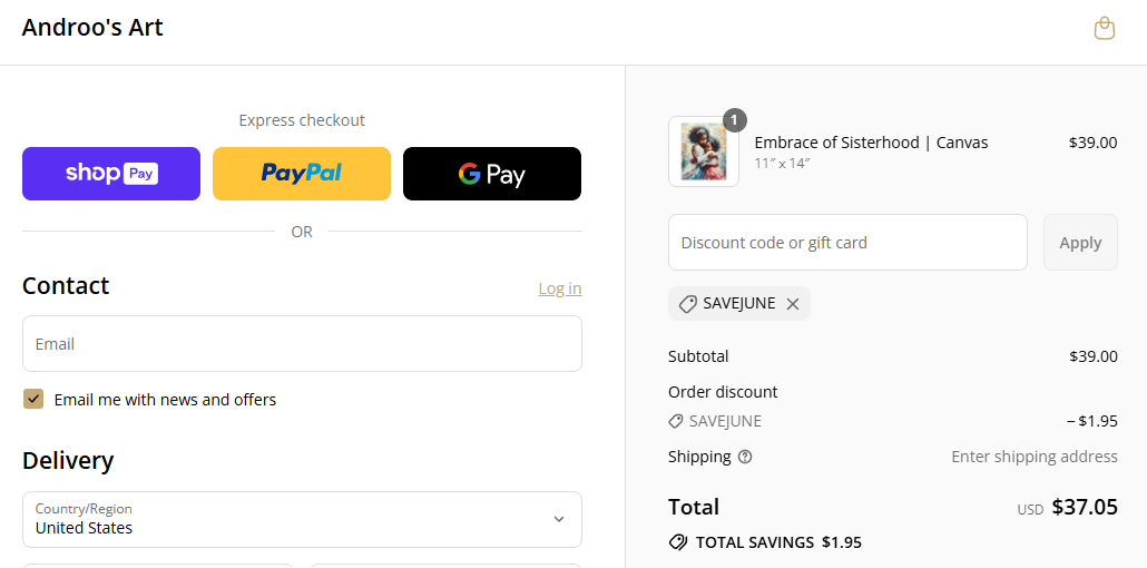 Coupon proof SAVEJUNE