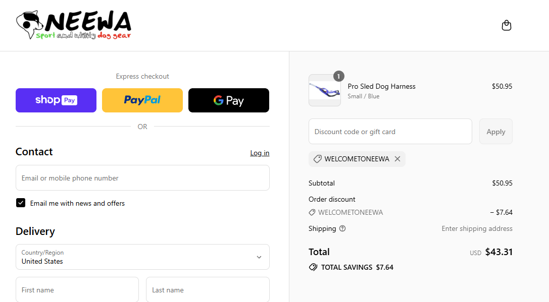 Coupon proof WELCOMETONEEWA