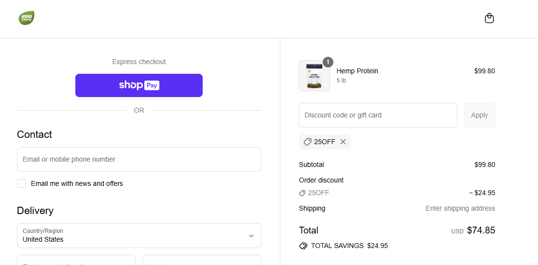 Coupon proof 25OFF