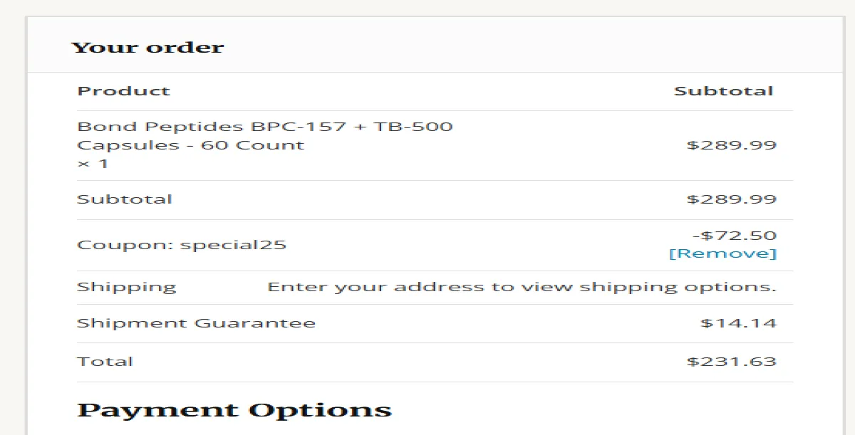 Coupon proof special25