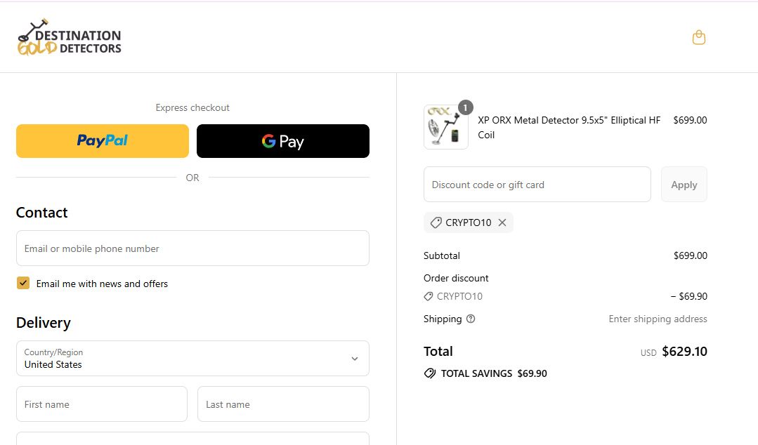 Coupon proof CRYPTO10