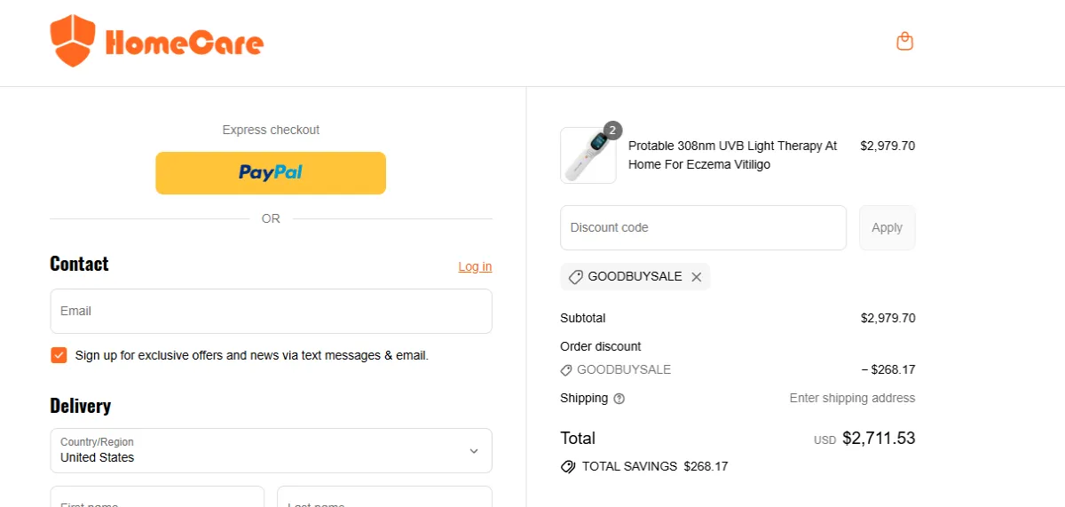 Coupon proof GOODBUYSALE