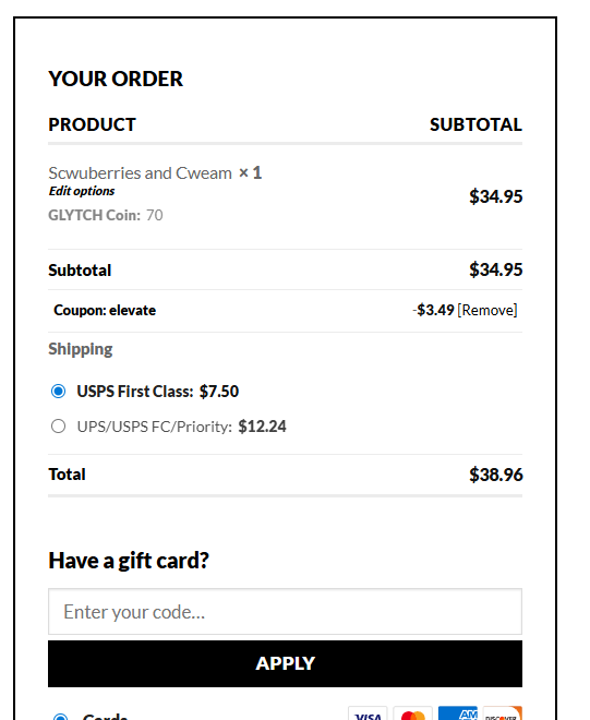 Coupon proof elevate