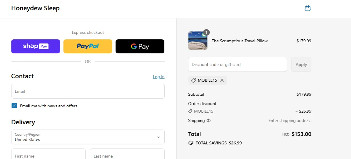 Coupon proof MOBILE15