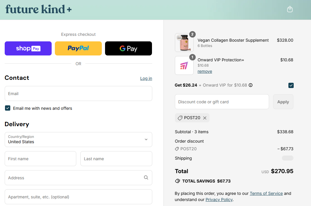 Coupon proof POST20