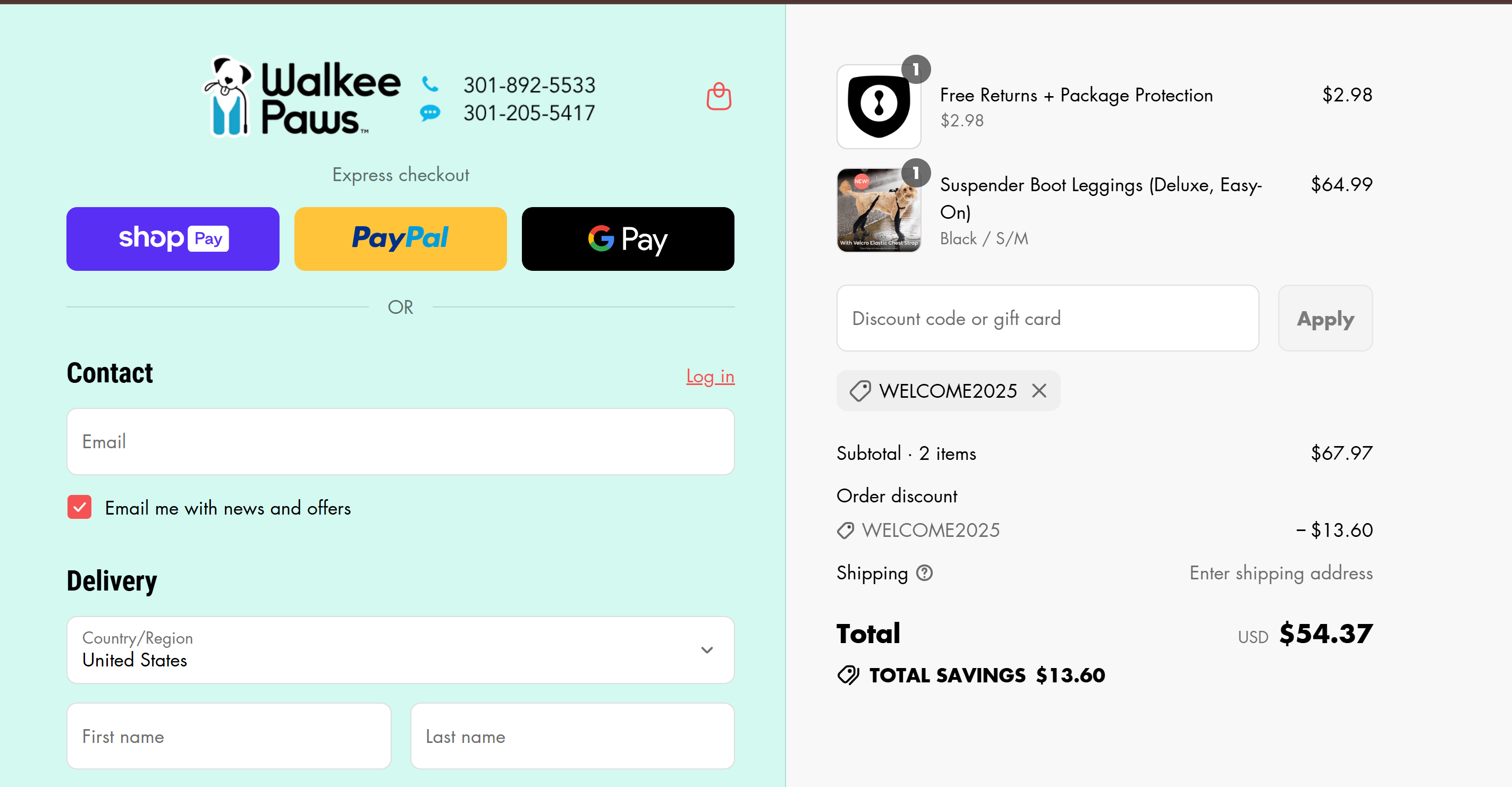 Coupon proof WELCOME2025