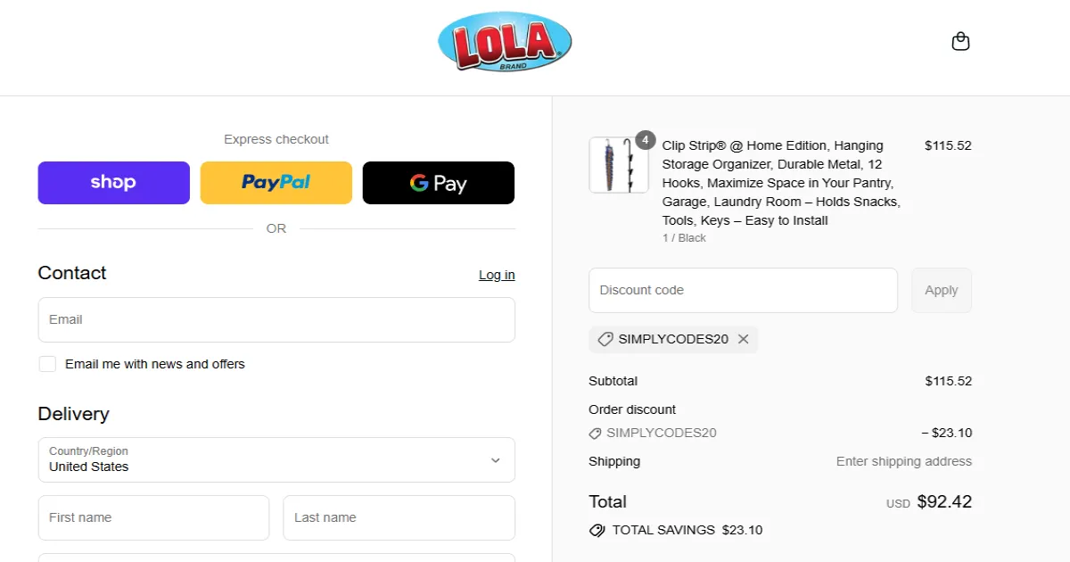 Coupon proof SIMPLYCODES20