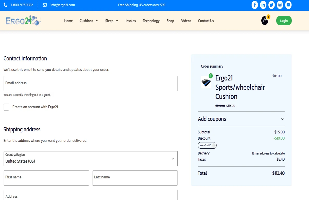 Coupon proof comfort10