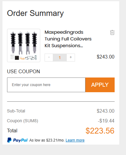 Coupon proof SUM8