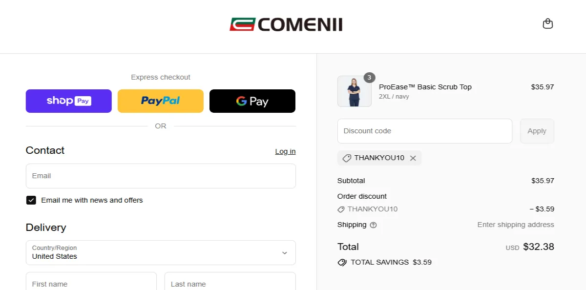 Coupon proof THANKYOU10