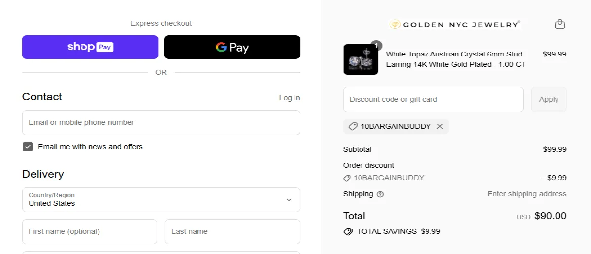 Coupon proof 10BARGAINBUDDY