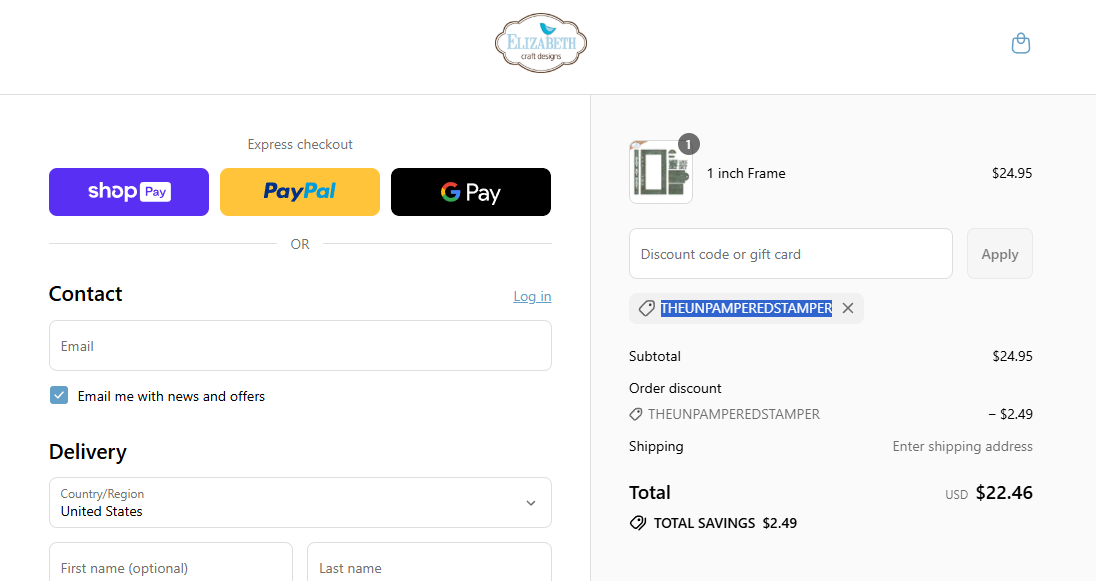 Coupon proof THEUNPAMPEREDSTAMPER