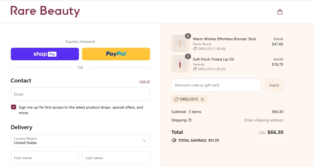 Coupon proof DRELLIS15