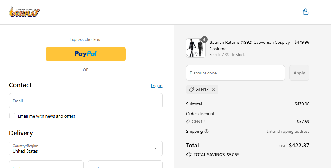 Coupon proof GEN12