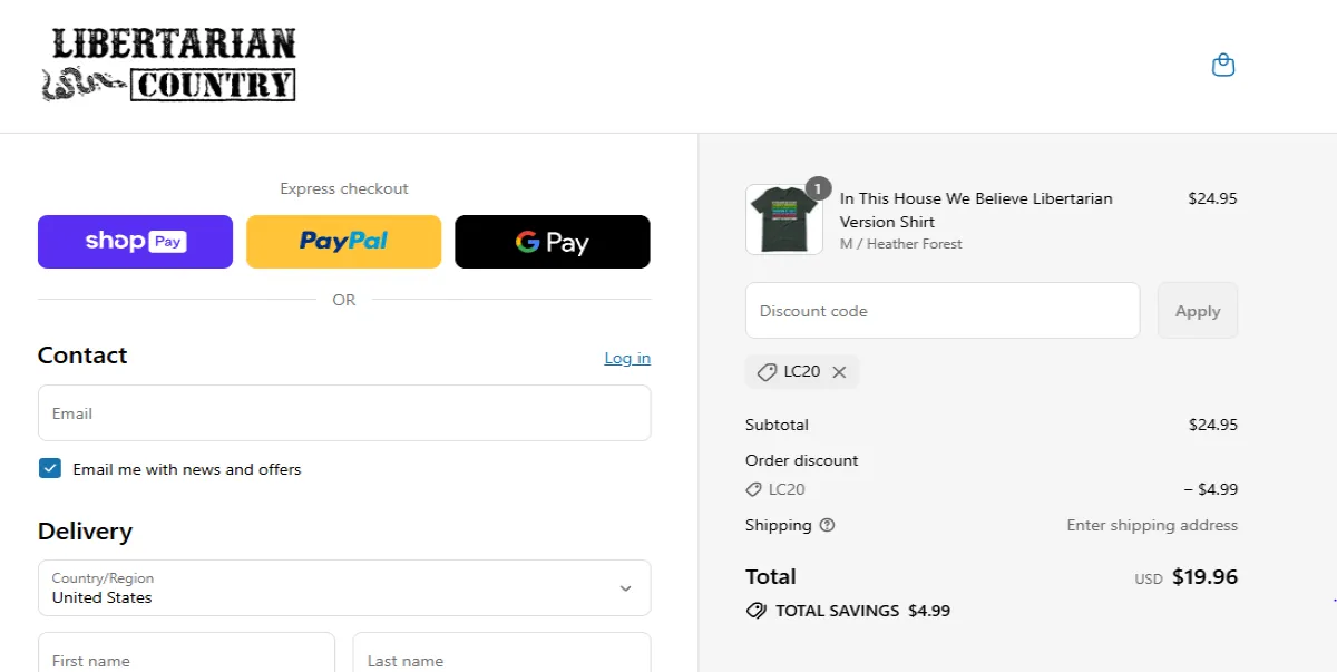 Coupon proof LC20