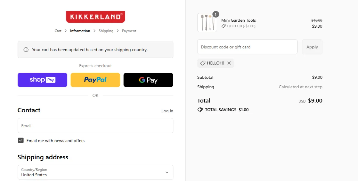 Coupon proof HELLO10