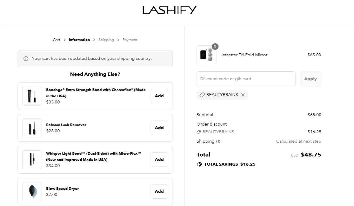 Coupon proof BEAUTYBRAINS