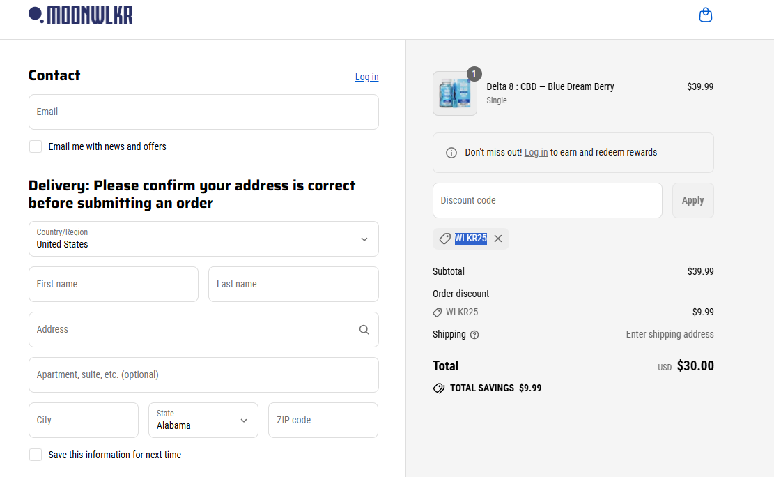 Coupon proof WLKR25