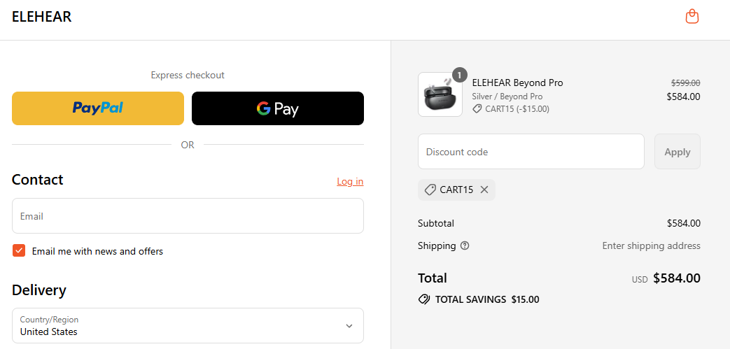 Coupon proof CART15