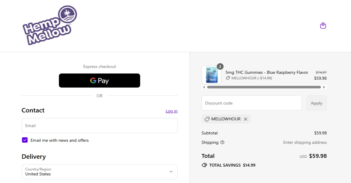 Coupon proof MELLOWHOUR