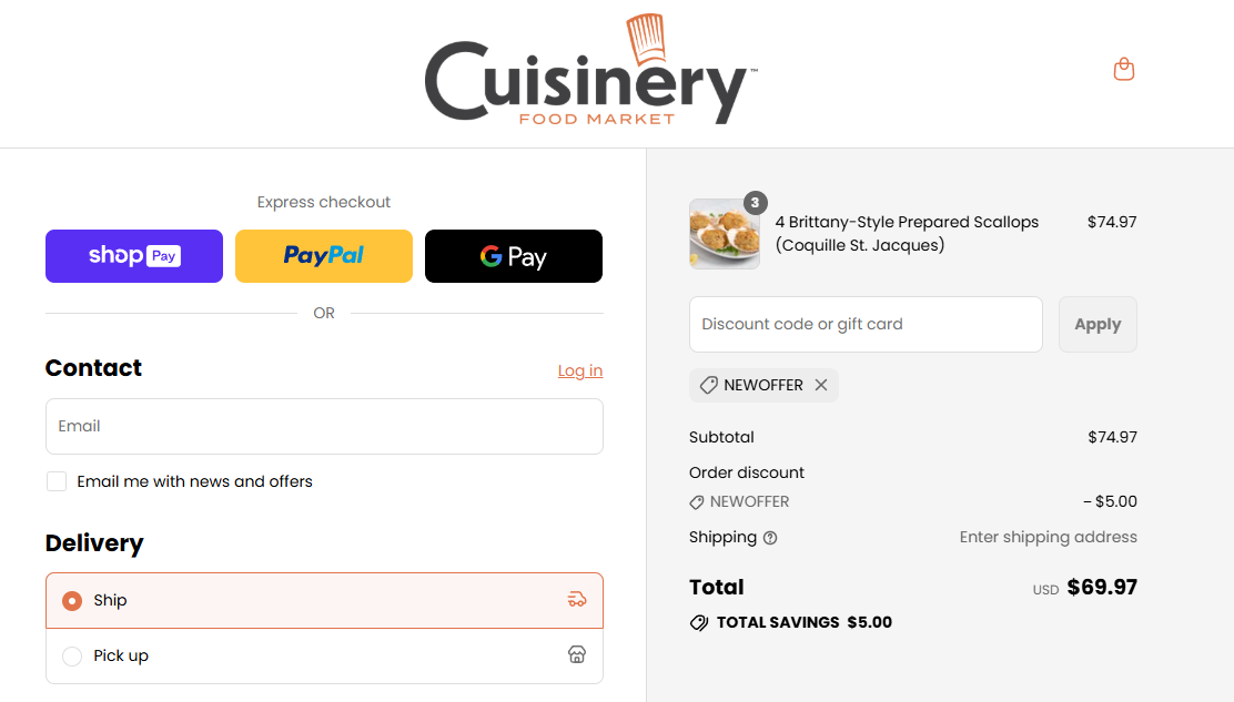 Coupon proof NEWOFFER