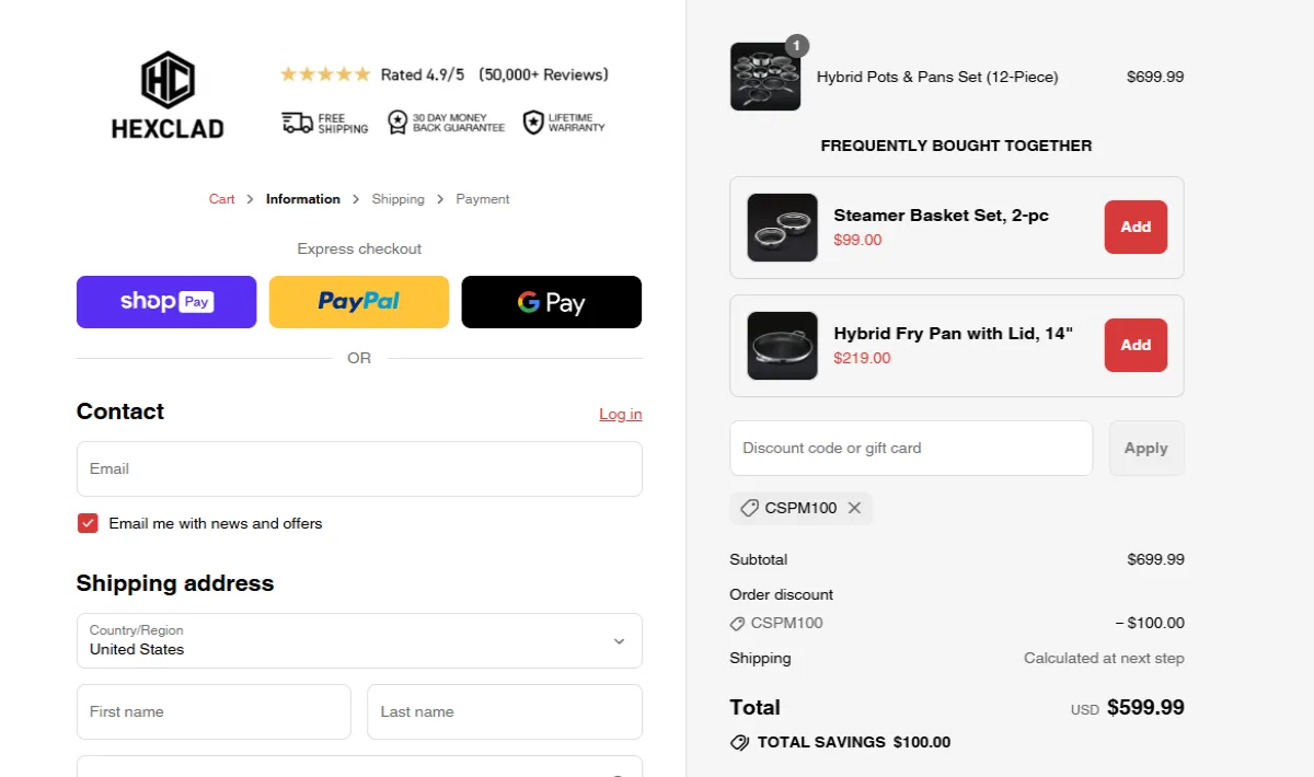 Coupon proof CSPM100