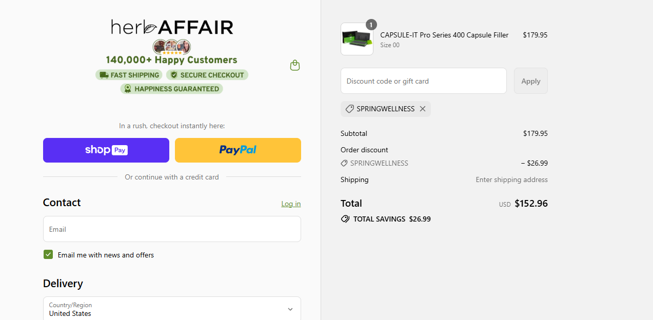 Coupon proof SPRINGWELLNESS