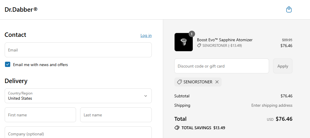 Coupon proof SENIORSTONER