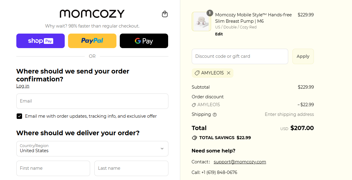 Coupon proof AMYLEO15