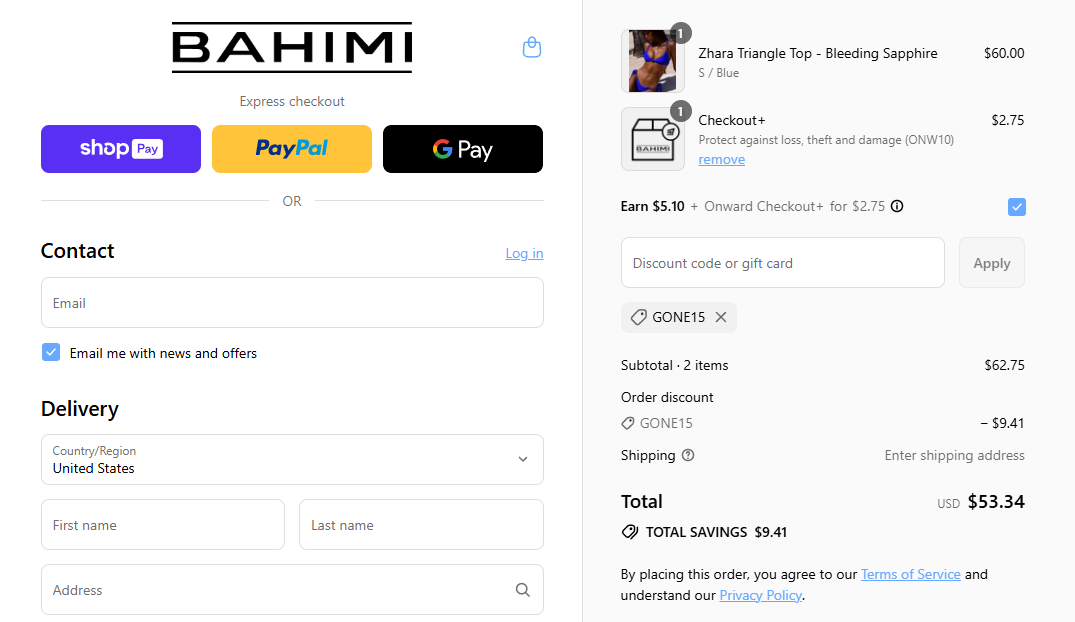 Coupon proof GONE15
