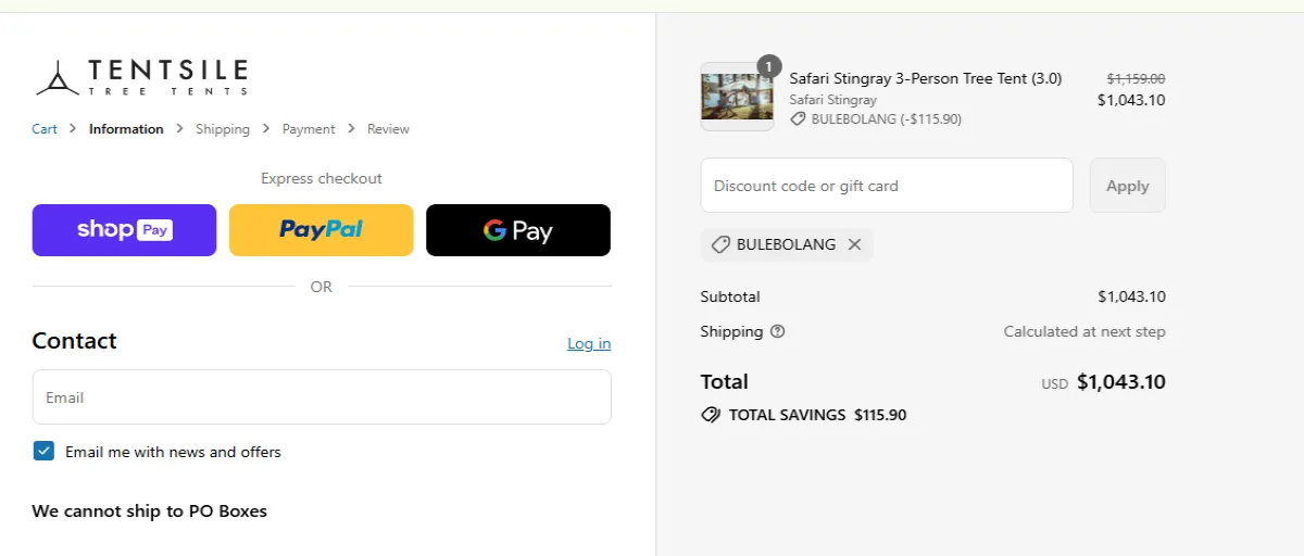 Coupon proof BULEBOLANG