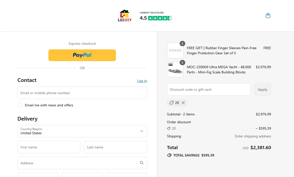 Coupon proof 20