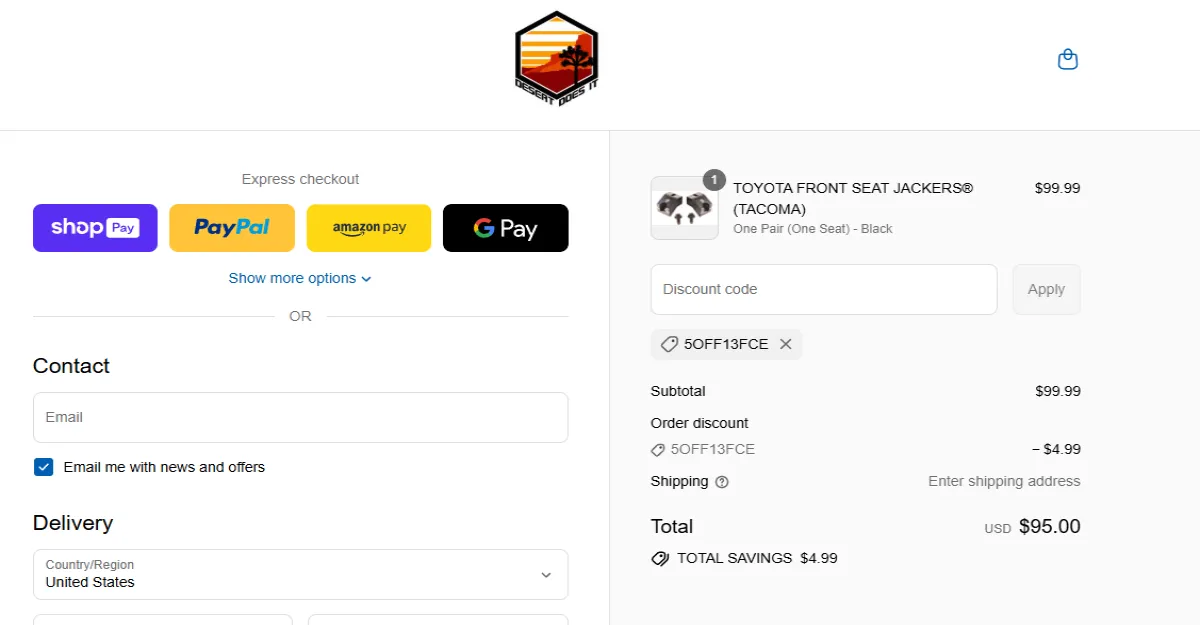 Coupon proof 5OFF13FCE