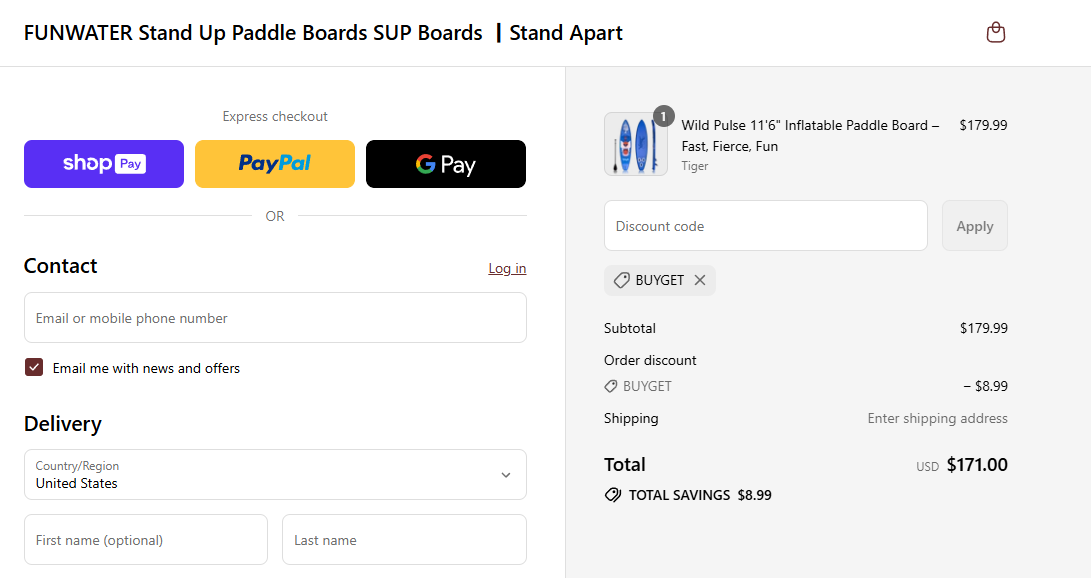 Coupon proof BUYGET